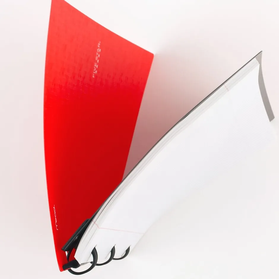 Five Star Flex 1-Subject Notebooks, 8.5" x 11", College Ruled, 80 Sheets, Red (08120) New