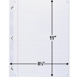 Five Star Reinforced College Ruled Filler Paper, 8.5