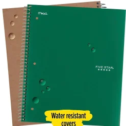 Five Star 3-Subject Notebooks, 8.5" x 11", College Ruled, 150 Sheets (06050/06210) Assorted Hot