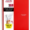 Five Star 1-Subject Notebooks, 8" x 10.5", Wide Ruled, 100 Sheets, Each (05238/07635) Sale