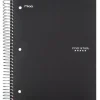 Five Star 5-Subject Subject Notebooks, 8" x 10.5", Wide Ruled, 200 Sheets, Each (51016) Clearance
