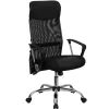 Abney Ergonomic Leather and Mesh Swivel High Back Task Office Chair, Black (BT905) Office Chairs