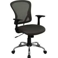 Discount Alfred Ergonomic Mesh Swivel Mid-Back Task Office Chair, Dark Gray (H8369FDKGY) Office Chairs