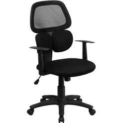 Outlet Ariel Ergonomic Mesh Swivel Mid-Back Task Office Chair, Black (BT2755BK) Office Chairs