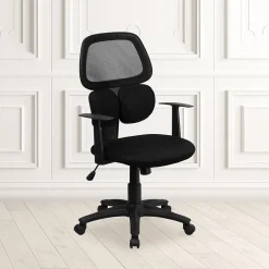 Outlet Ariel Ergonomic Mesh Swivel Mid-Back Task Office Chair, Black (BT2755BK) Office Chairs