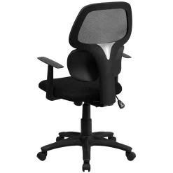 Outlet Ariel Ergonomic Mesh Swivel Mid-Back Task Office Chair, Black (BT2755BK) Office Chairs