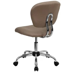 Hot Beverly Armless Ergonomic Mesh Swivel Mid-Back Padded Task Office Chair, Coffee Brown (H2376FCOF) Office Chairs