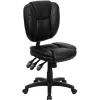 Sale Caroline Armless Ergonomic LeatherSoft Swivel Mid-Back Multifunction Task Office Chair, Black (GO930FBKLEA) Office Chairs