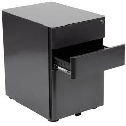 Hot 3-Drawer Cabinet, Legal & Letter Files, Black, 21