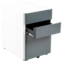 Best 3-Drawer Cabinet, Legal & Letter Files, White/Charcoal, 21