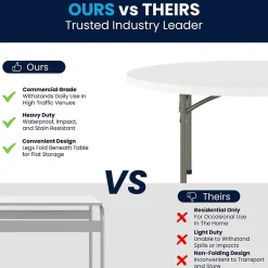 Outlet Elon Folding Table, 59.75