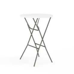 Clearance Elon Folding Table, 31.25" x 31.25", Granite White (DADYCZ80R2BAR) Folding Tables