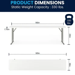 Elon Folding Table, 96