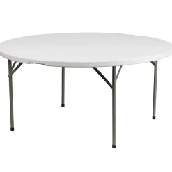Clearance Elon Folding Table, 60.75" x 60.75", Granite White (DADYCZ1GW) Folding Tables