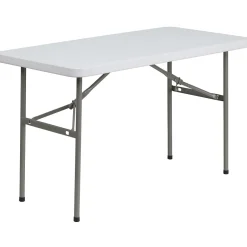 Clearance Elon Folding Table, 48.25" x 24", Granite White (DADYCZ1222) Folding Tables