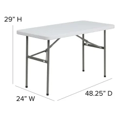 Clearance Elon Folding Table, 48.25