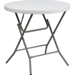 Hot Elon Folding Table, 31.5" x 31.5", Granite White (DADYCZ80RGW) Folding Tables