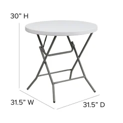 Hot Elon Folding Table, 31.5