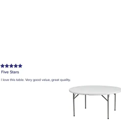 Best Elon Folding Table, 60
