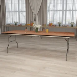 New Fielder Folding Table, 96" x 36", Natural (XA3696P) Folding Tables