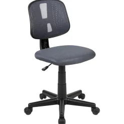 Online Flash Fundamentals Armless Ergonomic Mesh Swivel Mid-Back Task Office Chair, Gray (LF134GY) Office Chairs