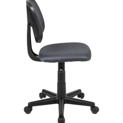 Online Flash Fundamentals Armless Ergonomic Mesh Swivel Mid-Back Task Office Chair, Gray (LF134GY) Office Chairs