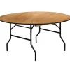New Furman Folding Table, 60" x 60", Natural (YTWRFT60TBL) Folding Tables