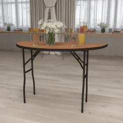 Hot Furman Folding Table, 48" x 24", Natural (YTWHRFT48HF) Folding Tables