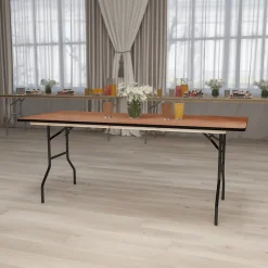 Online Gael Folding Table, 72" x 30", Natural (YTWTFT3072TBL) Folding Tables