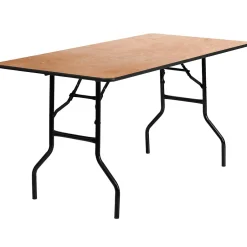 Online Gael Folding Table, 60" x 30", Natural (YTWTFT30X60TBL) Folding Tables