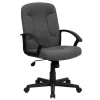 Sale Garver Fabric Swivel Mid-Back Executive Office Chair, Gray (GOST6GYFAB) Office Chairs
