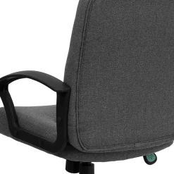 Sale Garver Fabric Swivel Mid-Back Executive Office Chair, Gray (GOST6GYFAB) Office Chairs