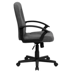 Sale Garver Fabric Swivel Mid-Back Executive Office Chair, Gray (GOST6GYFAB) Office Chairs