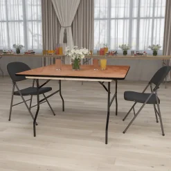 Best Gerry Folding Table, 48" x 48", Natural (YTWFFT48SQ) Folding Tables