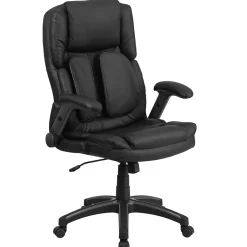 Hot Hansel Ergonomic LeatherSoft Swivel High Back Executive Office Chair, Black (BT90275H) Office Chairs