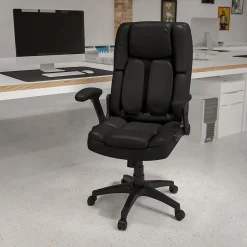 Hot Hansel Ergonomic LeatherSoft Swivel High Back Executive Office Chair, Black (BT90275H) Office Chairs