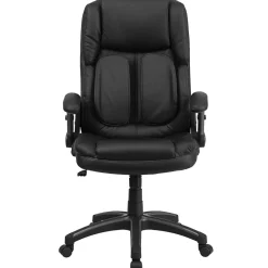 Hot Hansel Ergonomic LeatherSoft Swivel High Back Executive Office Chair, Black (BT90275H) Office Chairs
