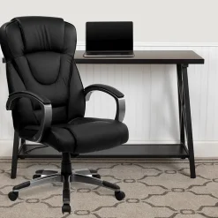 Outlet Hansel Ergonomic LeatherSoft Swivel High Back Executive Office Chair, Black (BT9069BK) Office Chairs