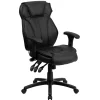 New Hansel Ergonomic LeatherSoft Swivel High Back Executive Office Chair, Black (BT9835H) Ergonomic Chairs