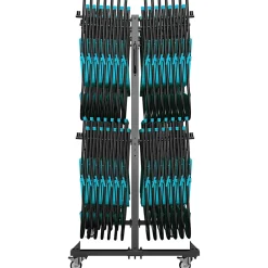 Hand Trucks & Dollies<Flash Furniture Hawkins Folding Table and Chairs Mobile Cart, 660 lb. Capacity, Black (QINSHD245425)