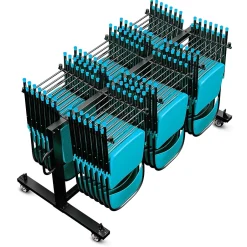 Hand Trucks & Dollies<Flash Furniture Hawkins Folding Table and Chairs Mobile Cart, 330 lb. Capacity, Black (QINFRCW45425)