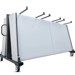 Hand Trucks & Dollies<Flash Furniture Hawkins Folding Table and Chairs Mobile Cart, 330 lb. Capacity, Black (QINFRCW45425)