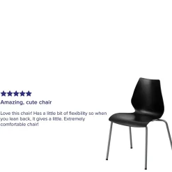 Outlet HERCULES Series Plastic Stacking Chair, Black (RUT288BK) Folding & Stacking