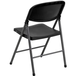 Discount HERCULES™ Plastic Armless Folding Chair, Black, 6/Pack Folding & Stacking