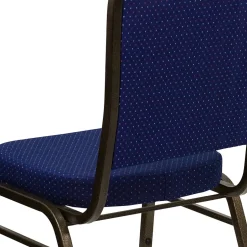 Discount HERCULES™ Fabric Gold Vein Frame Crown Back Banquet Chair, Navy Blue, 4/Pack (4FDC01GV208) Folding & Stacking