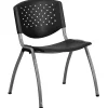 HERCULES Series Plastic Stack Chair, Black (RUTF01ABK) Folding & Stacking