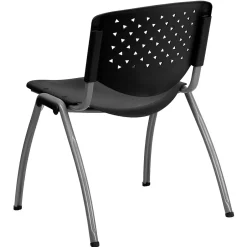 HERCULES Series Plastic Stack Chair, Black (RUTF01ABK) Folding & Stacking