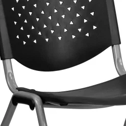 HERCULES Series Plastic Stack Chair, Black (RUTF01ABK) Folding & Stacking
