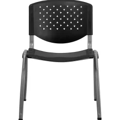 HERCULES Series Plastic Stack Chair, Black (RUTF01ABK) Folding & Stacking