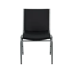Clearance HERCULES™ Vinyl Heavy Duty Stack Chair With Arms, Black, 20/Pack (20XU6015BKVYL) Folding & Stacking